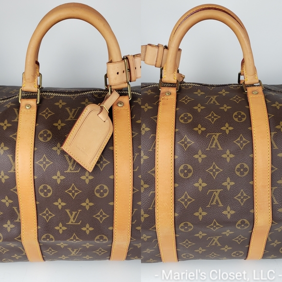 Authentic Louis Vuitton Keepall 55 Duffel Bag #2442M - Picture 8 of 10